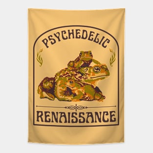 Psychedelic Renaissance Toads Tapestry