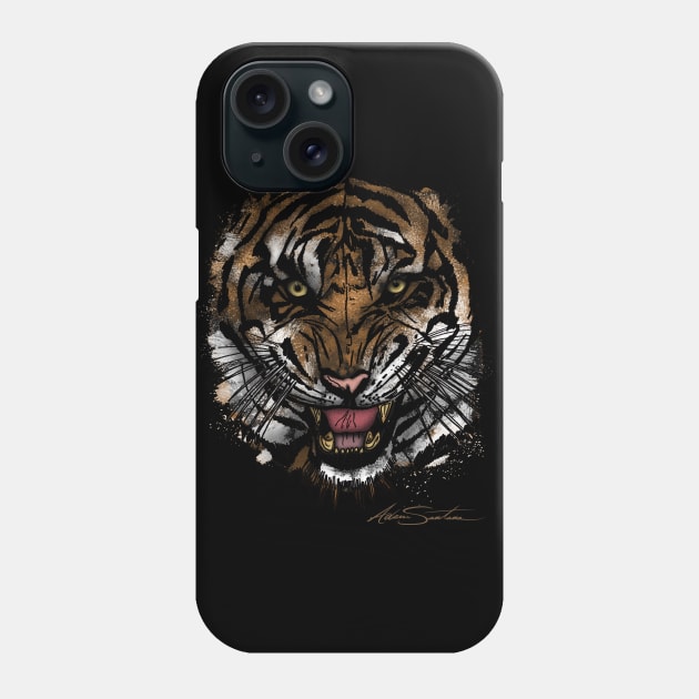 Tiger Face Phone Case by adamzworld