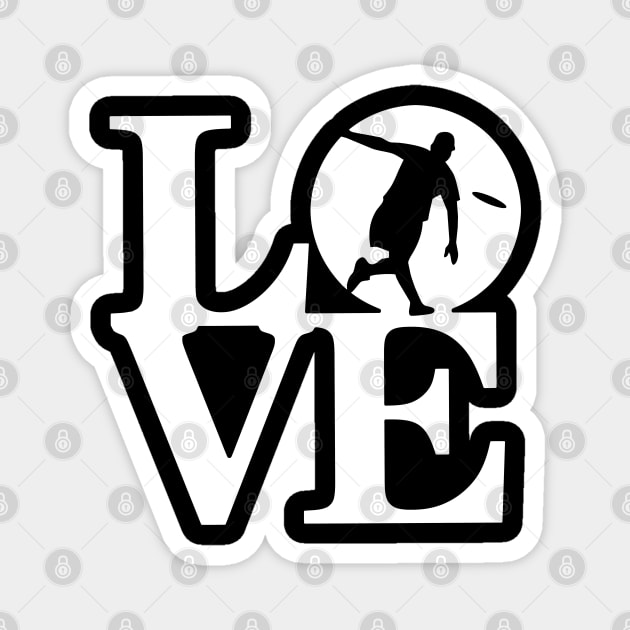 Love Disc Golf Disc Golf Lover Disc Golfing Design Magnet by TeeCreations