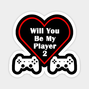 Will You Be My Player Valentine's Day 2 Video Gamer Controller Magnet