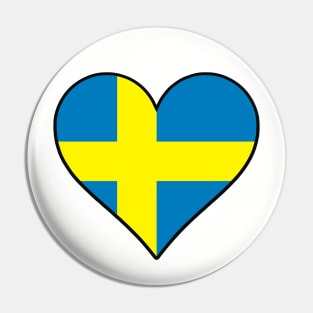 I Love Sweden Pin