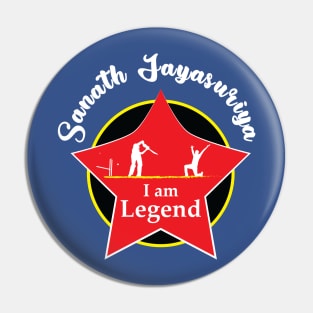 Sanath Jayasuriya - I am Legend T-Shirt Pin