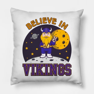 Believe in Vikings Pillow