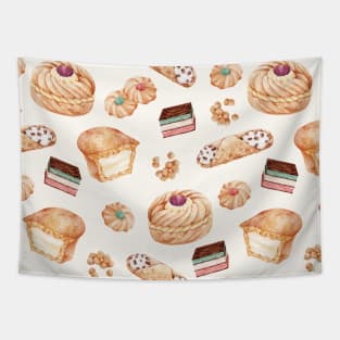 Italian Pastries Tapestry