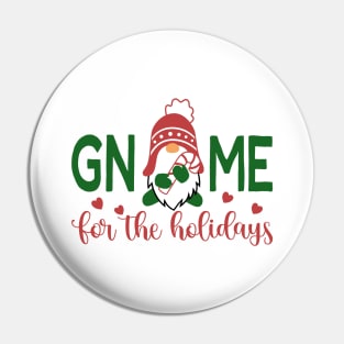 Gnome For The Holidays Christmas Pin