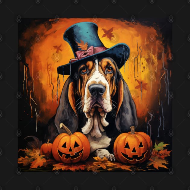 Basset hound Halloween by NatashaCuteShop