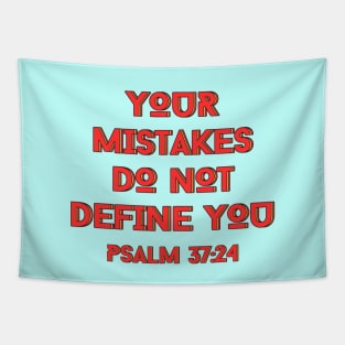 Your Mistakes Do Not Define You | Christian Typography Tapestry