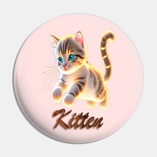 Cute Kitten Jump Pin