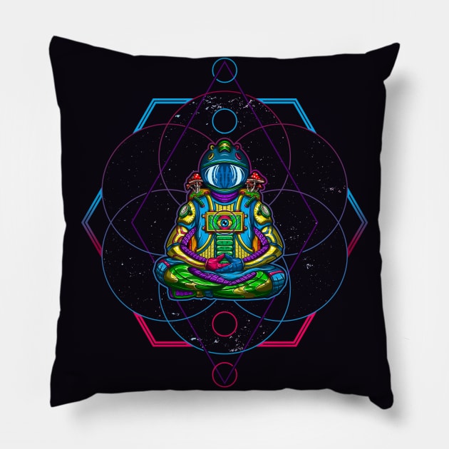 Psychonaut Pillow by BAHMcreations