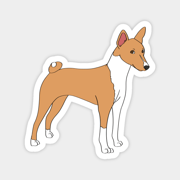 Basenji Magnet by Adastumae