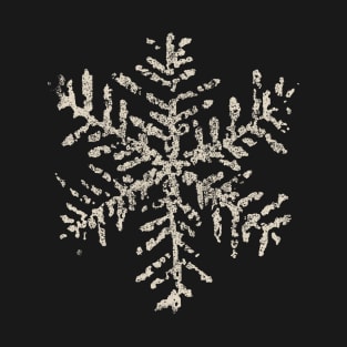 Vintage Snowflake T-Shirt Winter Holiday Gifts Creme T-Shirt