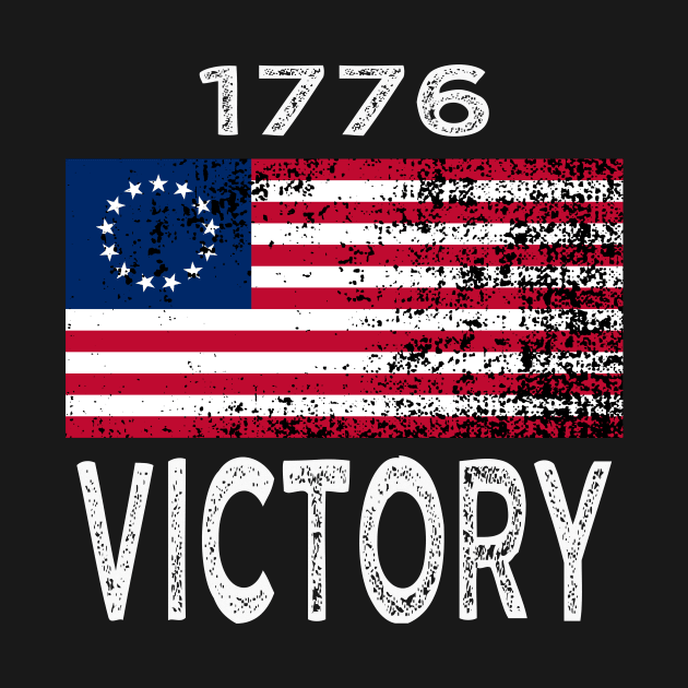 Proud USA Betsy Ross Flag Victory 1776 by B89ow