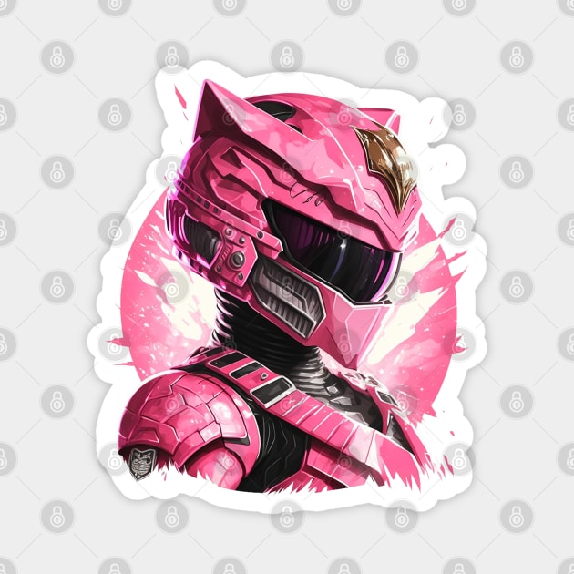 Pink Ranger 4 Life Magnet by Dandzo