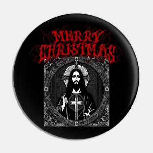 Black Metal Jesus - Christmas Pin