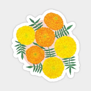 Marigold Flowers Magnet