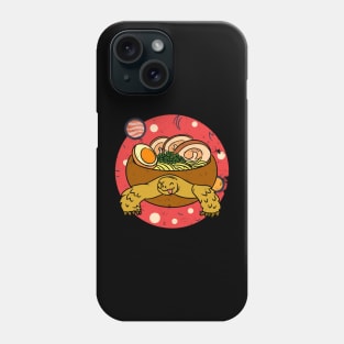 Kawaii Tortoise Ramen Noodles Space Otaku Turtle Ramen Bowl Phone Case