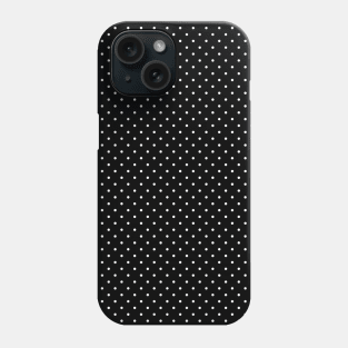 black and white polka dot pattern Phone Case