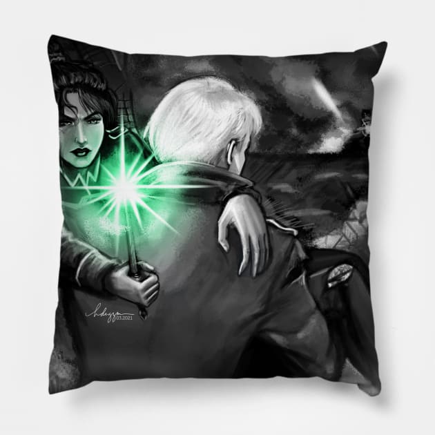 (Not) Like a damsel in distress Pillow by hiyas