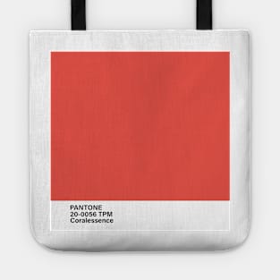 pantone 20-0056 TPM Coralessence Tote