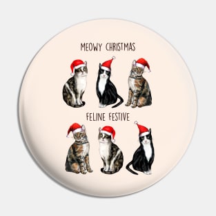 Feline festive Pin