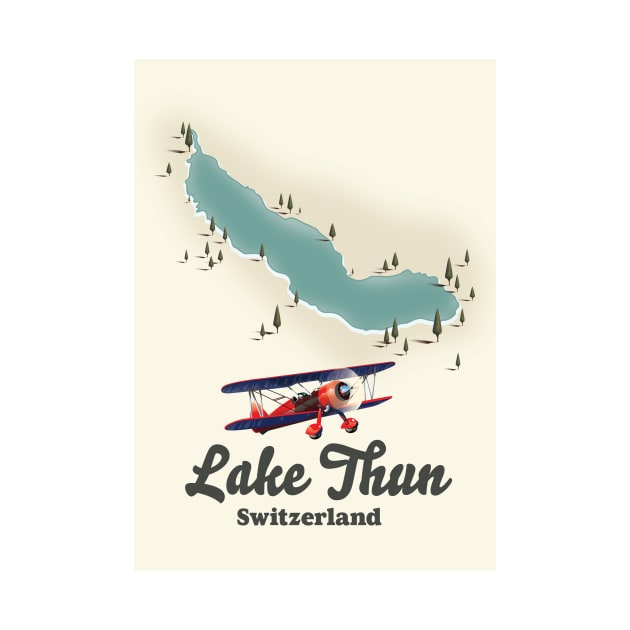 Lake Thun Switzerland map by nickemporium1