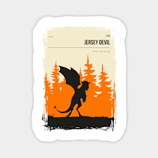 Jersey Devil Cryptid Book Cover Poster Magnet