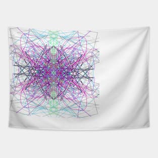 Mandala Geometric line art pattern Tapestry