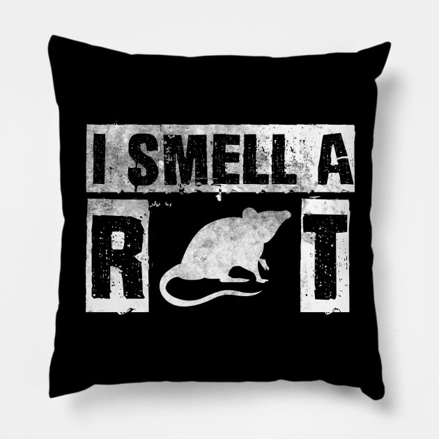 Rat Funny Quote Pillow by Imutobi