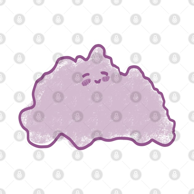 Cute Fluffy Purple Cloud by Jennggaa