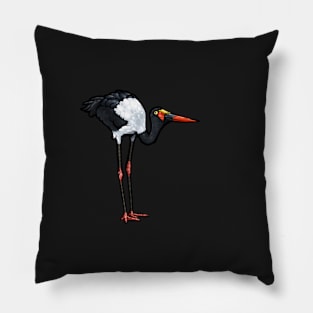 Saddle-Billed Stork Pillow