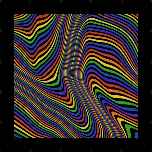 Rainbow Swirls All-Over Print by Slightly Unhinged