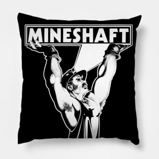 Mineshaft Vintage Retro Gay LGBT NYC New York 80s Leather Pillow