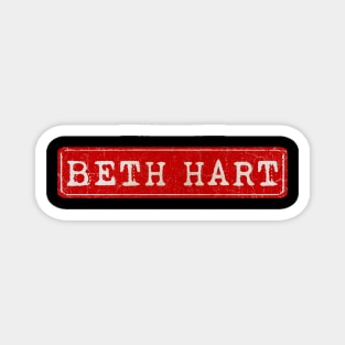 vintage retro plate Beth Hart Magnet