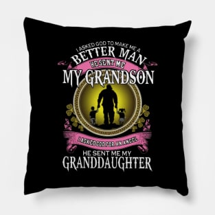 He Sent Me My Grandson Pillow