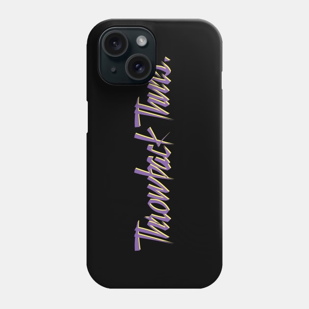 Throwback Thursday Purple 1 Phone Case by GloopTrekker