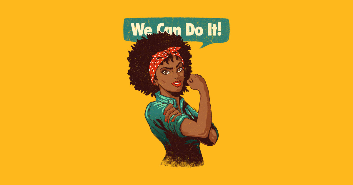 Feeling strong. Dope Queens. Black girl Power.