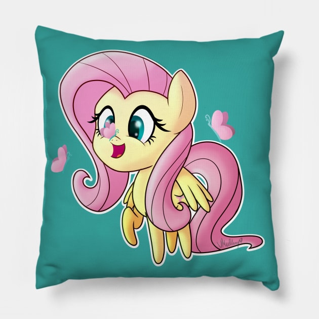 Chibi Fluttershy Pillow by vcm1824