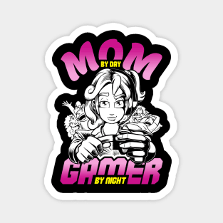 Mom By Day Gamer By Night Magnet