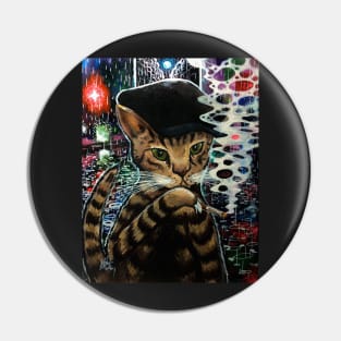 Zappito the Rain Cat Pin