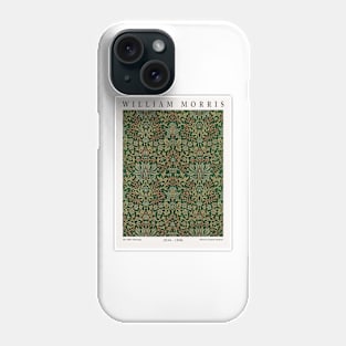 William Morris Textile Exhibition Design Flower Garden Pattern Wall Art Phone Case