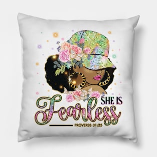 she is fearless Pillow