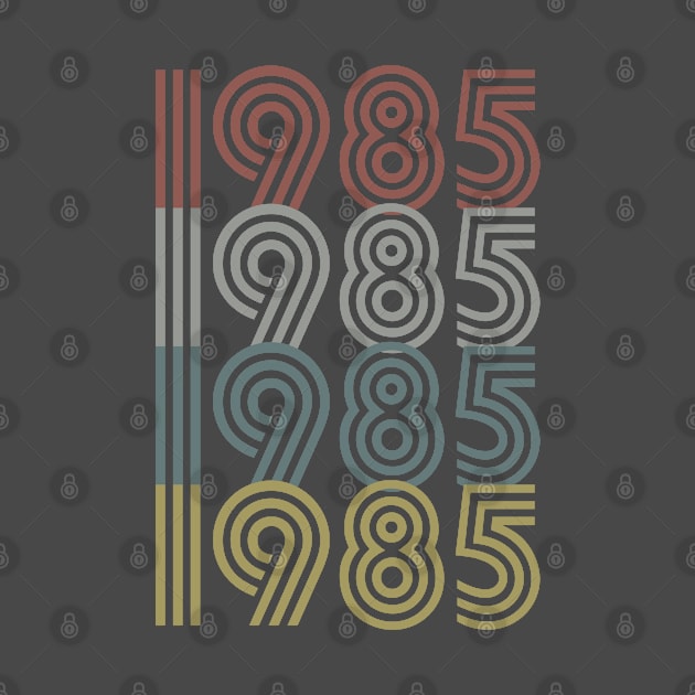 1985 Birth Year Retro Style by Elsie Bee Designs