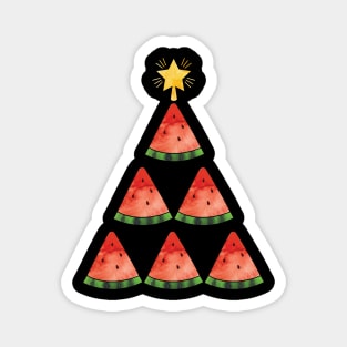 Watermelon Christmas Tree Magnet