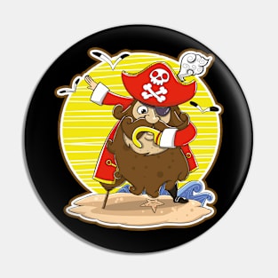 Dabbing Pirate Skull Dab Dance Pin