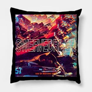 Son of Mustang Ford Throwback 1991 Indie Shoegazer Design Pillow