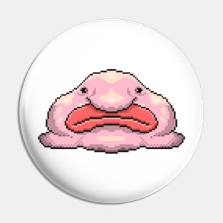 Pixel Blobfish (Front) Pin