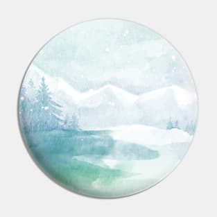 Snowy Peaks Pin