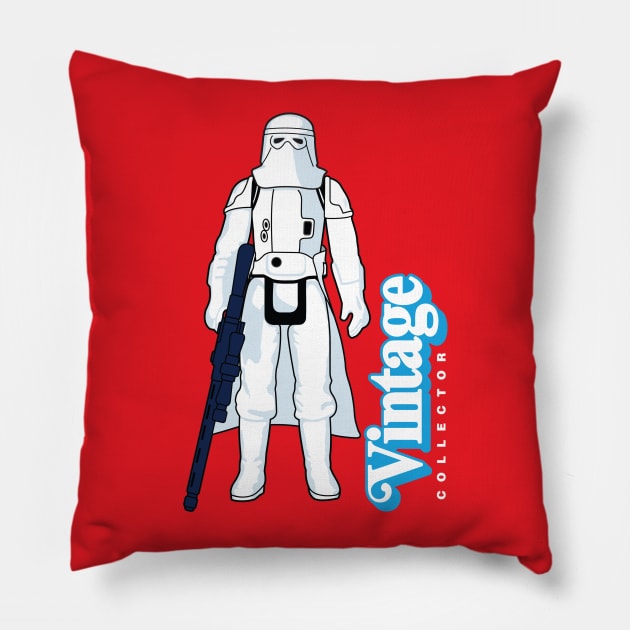 VINTAGE COLLECTOR - HOTH TROOPER ACTION FIGURE Pillow by LeftCoast Graphics