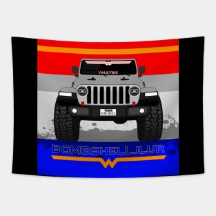 Wonderwoman Jeep Tapestry