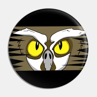 Cunning Owl Eyes Pin